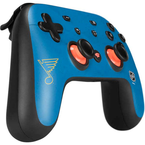 NHL St. Louis Blues Distressed Google Stadia Controller Skin