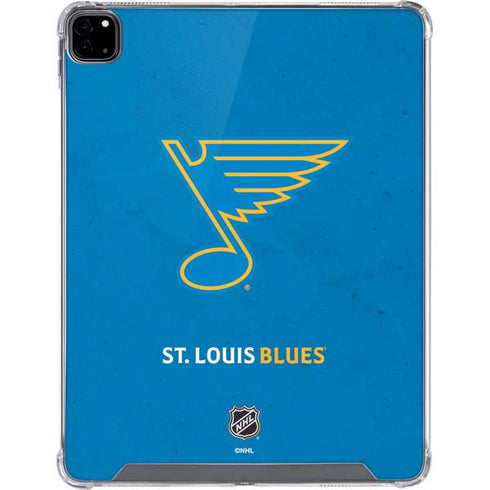 NHL St. Louis Blues Distressed iPad Pro 12.9in (2020) Clear Case