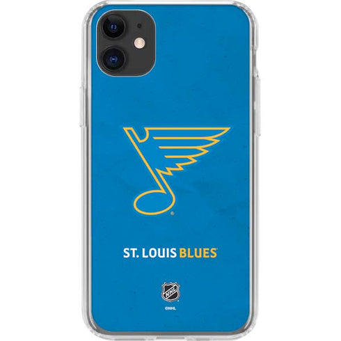 NHL St. Louis Blues Distressed iPhone 11 Clear Case