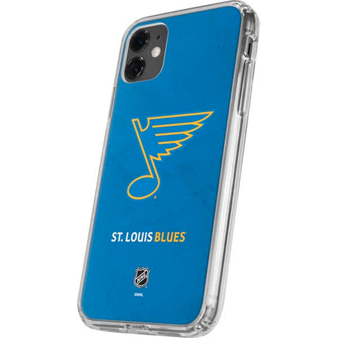 NHL St. Louis Blues Distressed iPhone 11 Clear Case