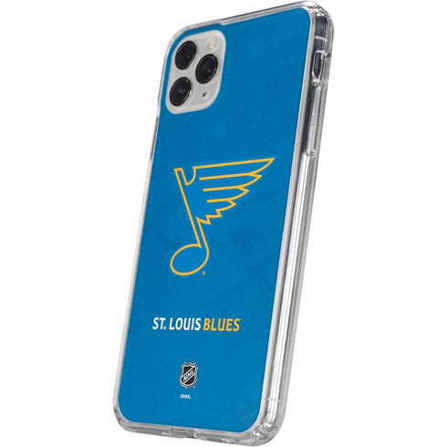 NHL St. Louis Blues Distressed iPhone 11 Pro Clear Case