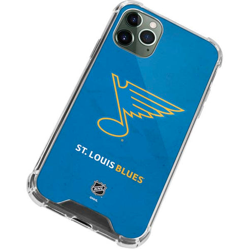 NHL St. Louis Blues Distressed iPhone 11 Pro Max Clear Case