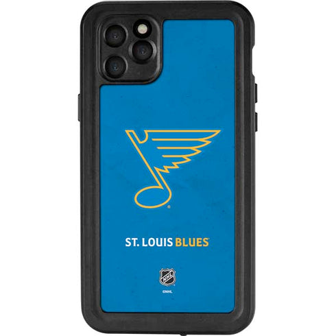 NHL St. Louis Blues Distressed iPhone 11 Pro Max Waterproof Case