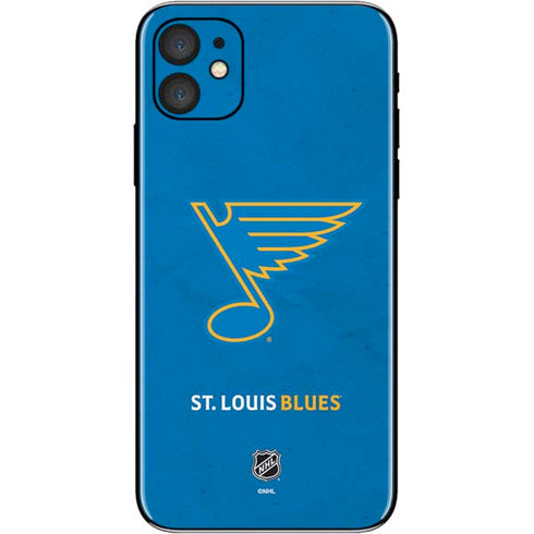 NHL St. Louis Blues Distressed iPhone 11 Skin