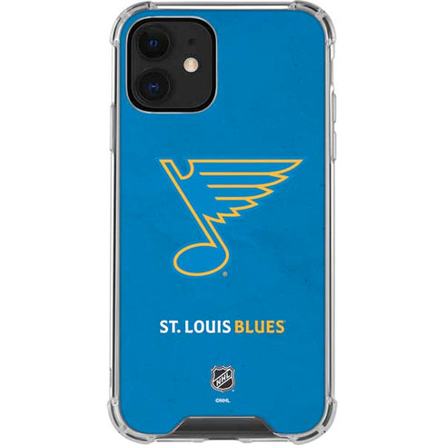 NHL St. Louis Blues Distressed iPhone 12 Clear Case