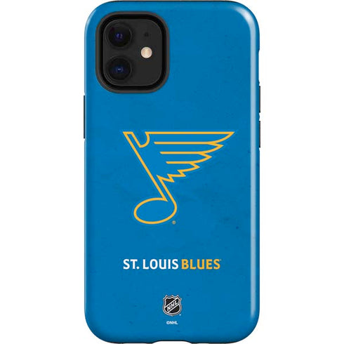 NHL St. Louis Blues Distressed iPhone 12 Mini Impact Case