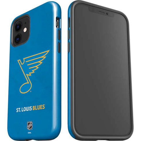 NHL St. Louis Blues Distressed iPhone 12 Mini Impact Case