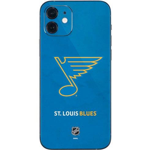 NHL St. Louis Blues Distressed iPhone 12 Mini Skin