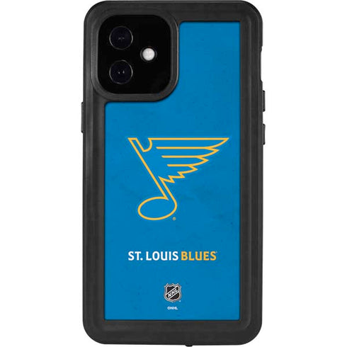 NHL St. Louis Blues Distressed iPhone 12 Mini Waterproof Case