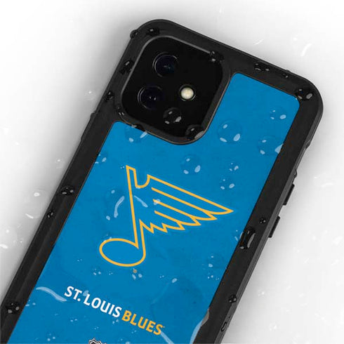 NHL St. Louis Blues Distressed iPhone 12 Mini Waterproof Case