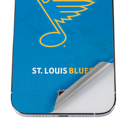 NHL St. Louis Blues Distressed iPhone 12 Pro Max Skin