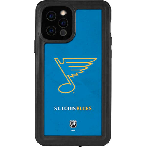 NHL St. Louis Blues Distressed iPhone 12 Pro Waterproof Case