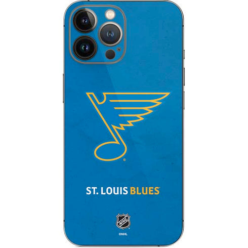 NHL St. Louis Blues Distressed iPhone 13 Pro Max Skin