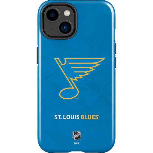 NHL St. Louis Blues Distressed iPhone 14 Plus Impact Case
