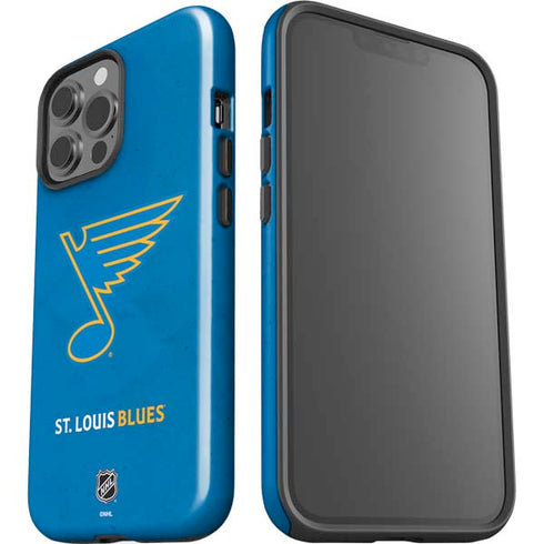 NHL St. Louis Blues Distressed iPhone 14 Pro Max Impact Case