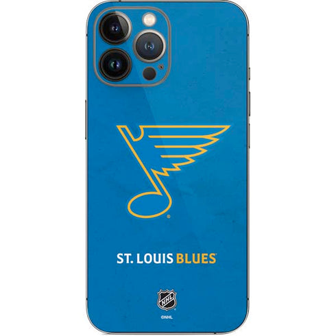 NHL St. Louis Blues Distressed iPhone 14 Pro Max Skin