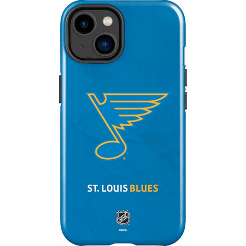 NHL St. Louis Blues Distressed iPhone 15 Impact Case