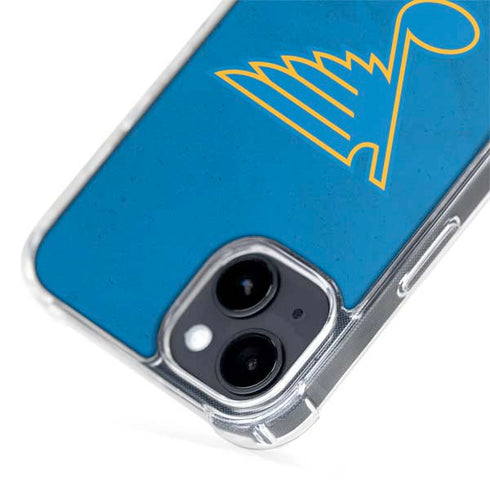 NHL St. Louis Blues Distressed iPhone 15 MagSafe Case