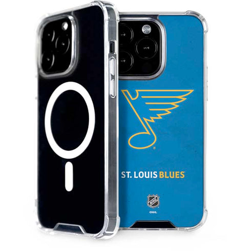 NHL St. Louis Blues Distressed iPhone 15 Pro MagSafe Case