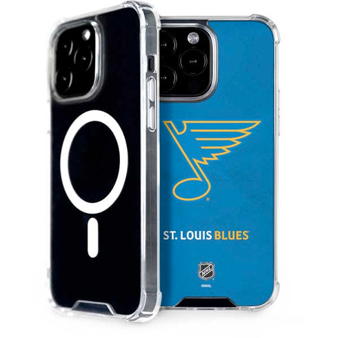 NHL St. Louis Blues Distressed iPhone 15 Pro Max MagSafe Case