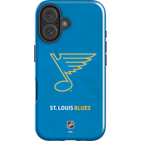 NHL St. Louis Blues Distressed iPhone 16 Impact Case