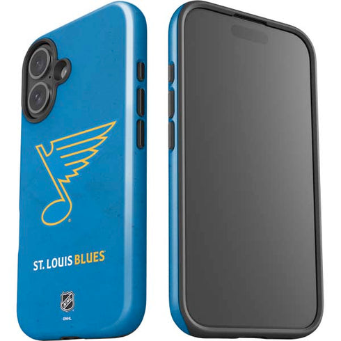 NHL St. Louis Blues Distressed iPhone 16 Impact Case