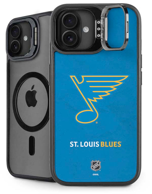 NHL St. Louis Blues Distressed iPhone 16 Kickstand Case
