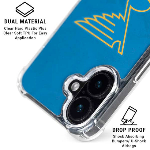 NHL St. Louis Blues Distressed iPhone 16 MagSafe Case