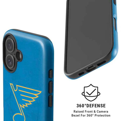 NHL St. Louis Blues Distressed iPhone 16 Magsafe Impact Case
