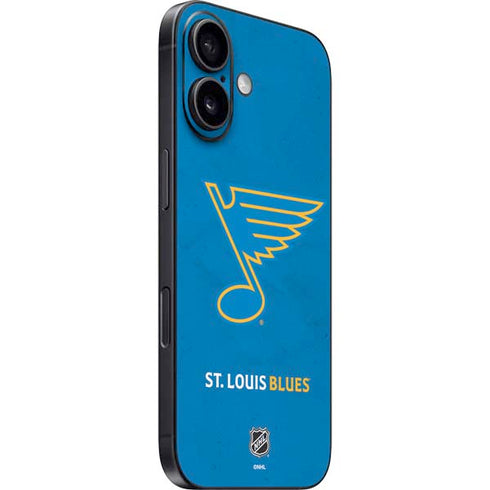 NHL St. Louis Blues Distressed iPhone 16 Plus Skin