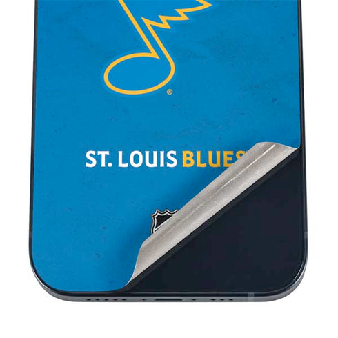 NHL St. Louis Blues Distressed iPhone 16 Plus Skin