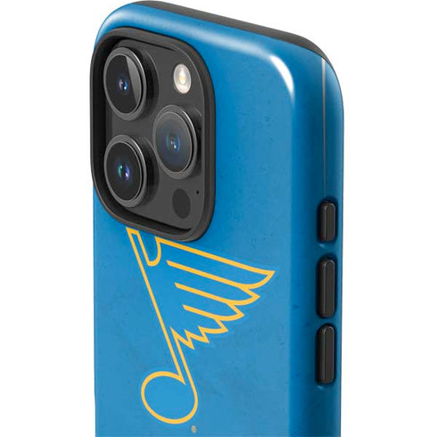 NHL St. Louis Blues Distressed iPhone 16 Pro Max Impact Case