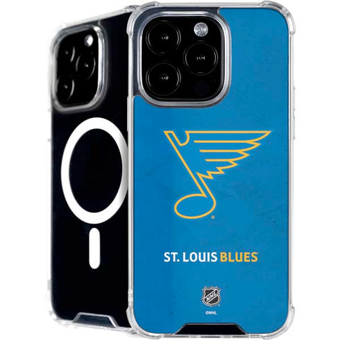 NHL St. Louis Blues Distressed iPhone 16 Pro Max MagSafe Case
