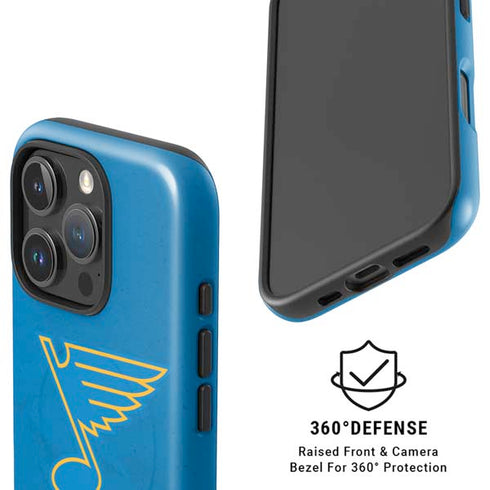 NHL St. Louis Blues Distressed iPhone 16 Pro Max Magsafe Impact Case