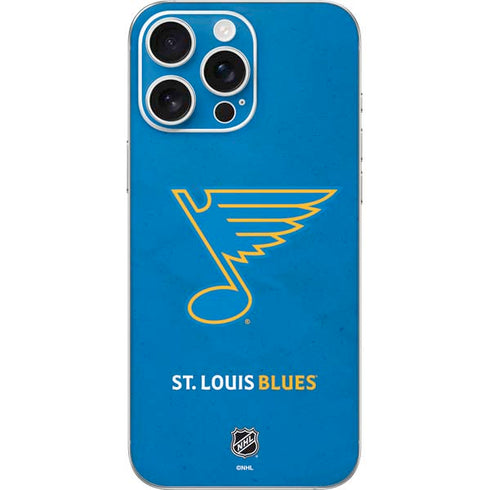 NHL St. Louis Blues Distressed iPhone 16 Pro Max Skin