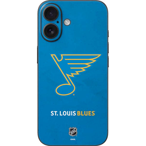 NHL St. Louis Blues Distressed iPhone 16 Skin