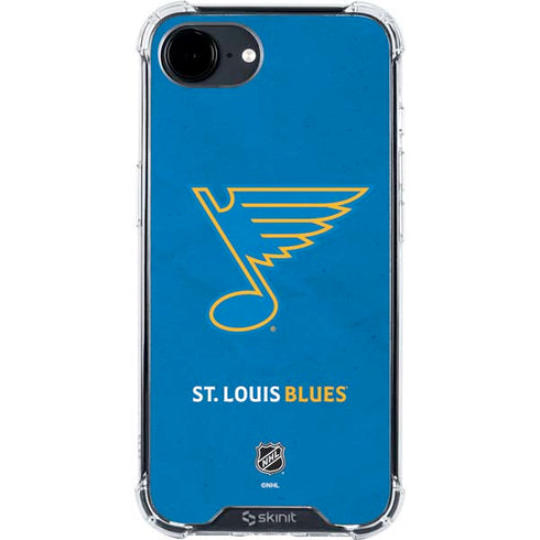 NHL St. Louis Blues Distressed iPhone 16e Clear Case