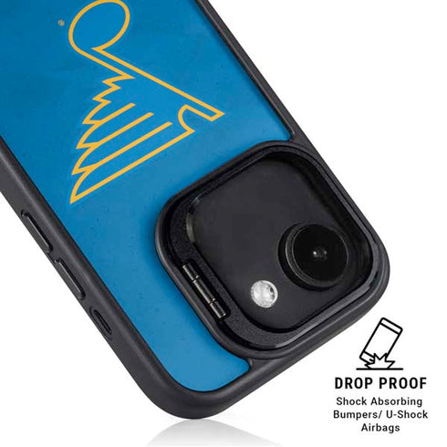 NHL St. Louis Blues Distressed iPhone 16e Kickstand Case