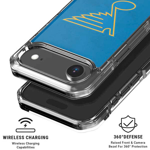 NHL St. Louis Blues Distressed iPhone 17 Air Clear Case