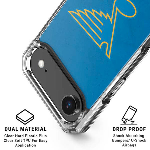 NHL St. Louis Blues Distressed iPhone 17 Air Clear Case