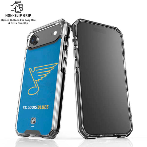 NHL St. Louis Blues Distressed iPhone 17 Air Clear Case
