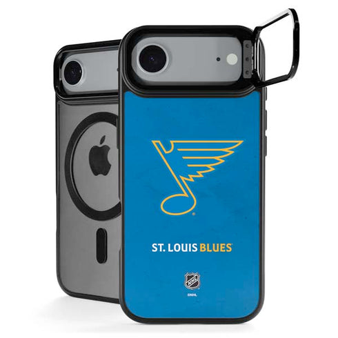 NHL St. Louis Blues Distressed iPhone 17 Air Kickstand Case
