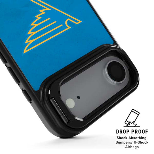 NHL St. Louis Blues Distressed iPhone 17 Air Kickstand Case