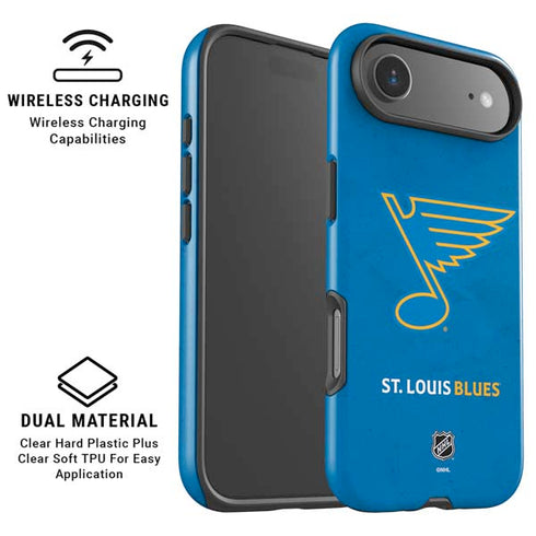 NHL St. Louis Blues Distressed iPhone 17 Air Magsafe Impact Case