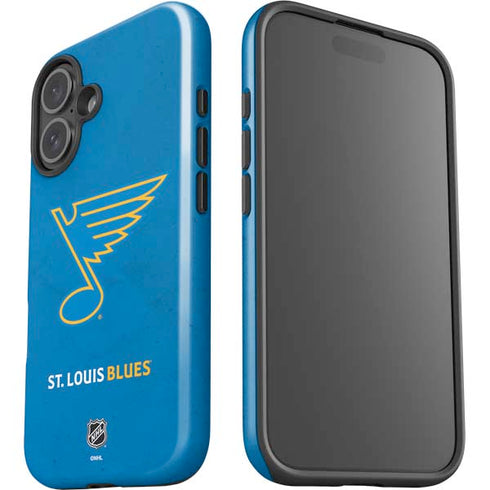 NHL St. Louis Blues Distressed iPhone 17 Impact Case