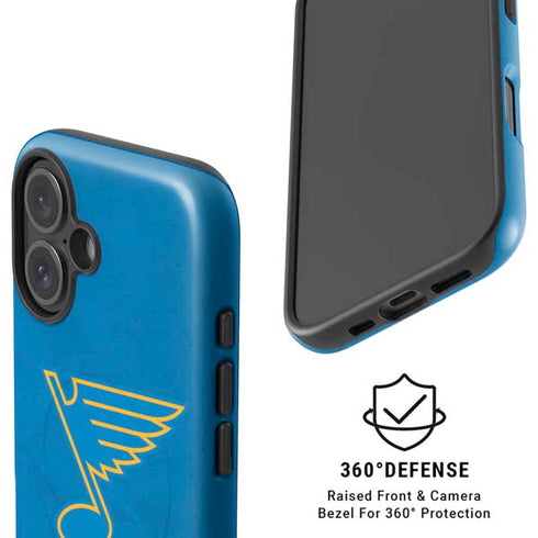 NHL St. Louis Blues Distressed iPhone 17 Magsafe Impact Case