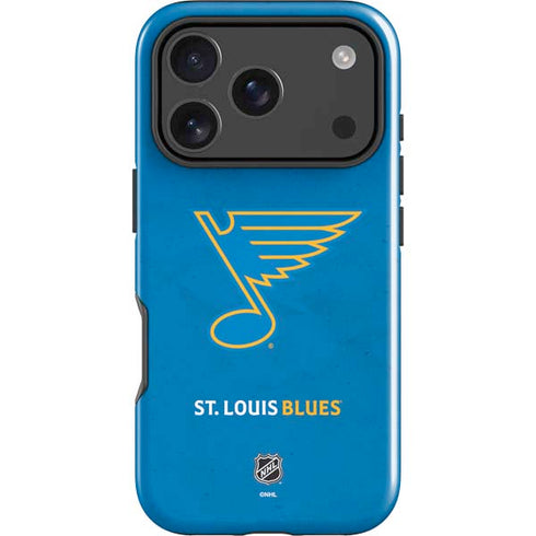 NHL St. Louis Blues Distressed iPhone 17 Pro Impact Case