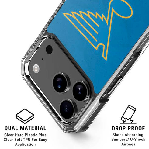 NHL St. Louis Blues Distressed iPhone 17 Pro MagSafe Case