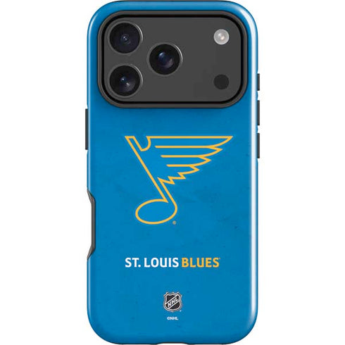 NHL St. Louis Blues Distressed iPhone 17 Pro Max Impact Case