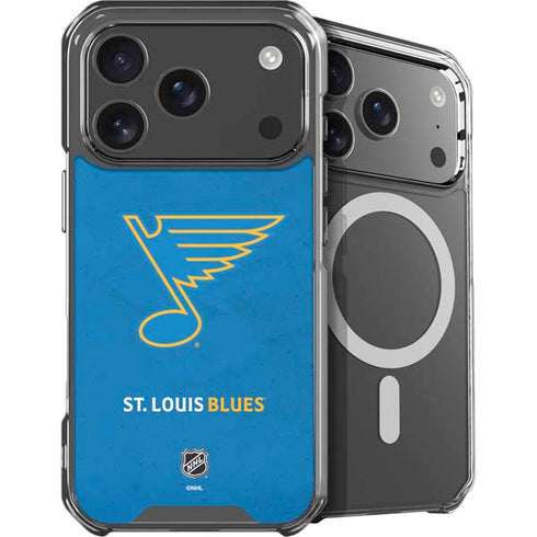 NHL St. Louis Blues Distressed iPhone 17 Pro Max MagSafe Case